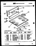 Diagram for 04 - Backguard And Cooktop Parts