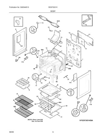 Diagram for BGGF3031KWA