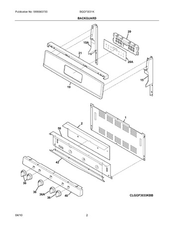 Diagram for BGGF3031KWF