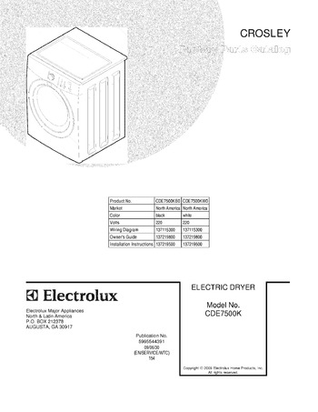 Diagram for CDE7500KW0