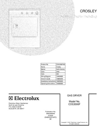 Diagram for CDG2000FW0