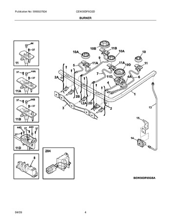 Diagram for CEW30DF6GSD