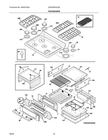 Diagram for CEW30DF6GSD