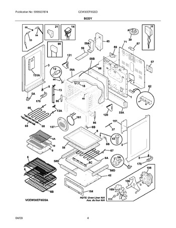 Diagram for CEW30EF6GSD