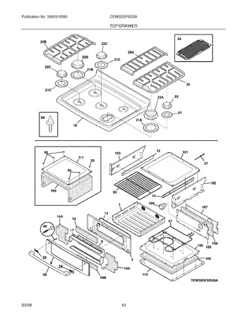 Diagram for CEW30GF6GSA