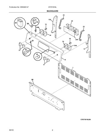 Diagram for CFEF3018LWA