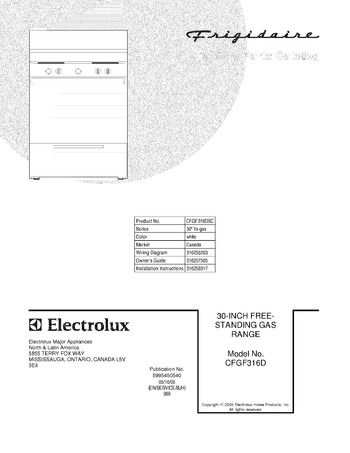 Diagram for CFGF316DSC