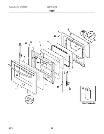 Diagram for CGEF3042KFD