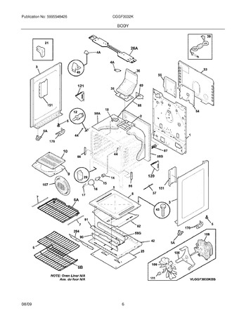 Diagram for CGGF3032KWB