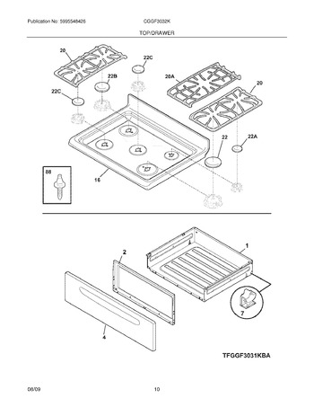 Diagram for CGGF3032KWB