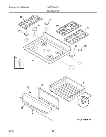 Diagram for CGGF3042KFB