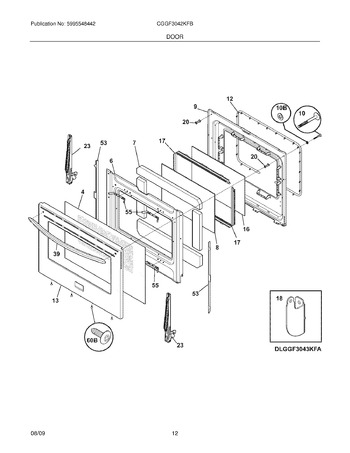 Diagram for CGGF3042KFB