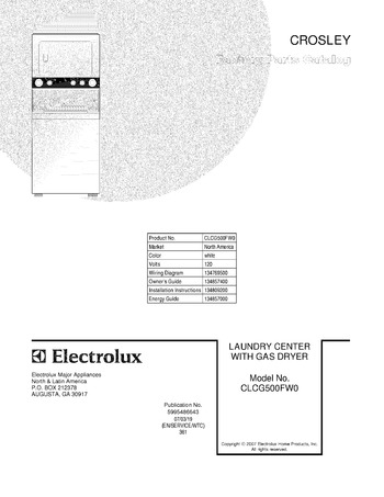 Diagram for CLCG500FW0