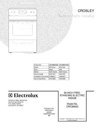 Diagram for CRE3880GWWE