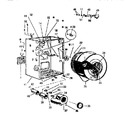 Diagram for 02 - Cabinet, Drum, Heater Housing