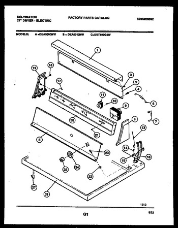 Diagram for DEA500G4W