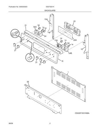 Diagram for DGEF3031KWA