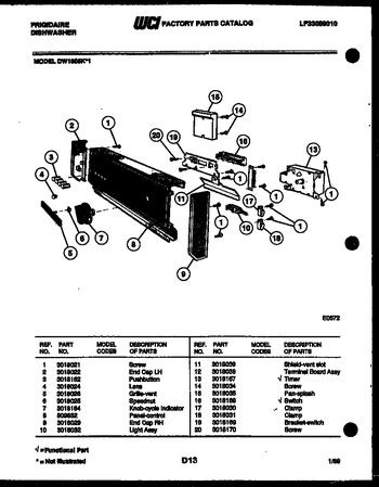 Diagram for DW1805KW1