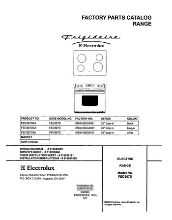 Diagram for FED367DQA