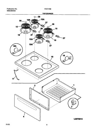 Diagram for FEF316BSA