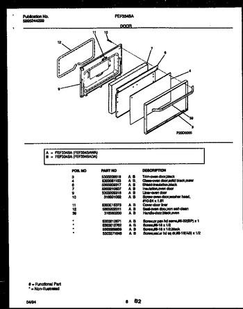 Diagram for FEF334SAWA