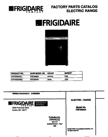 Diagram for FEF350SADJ