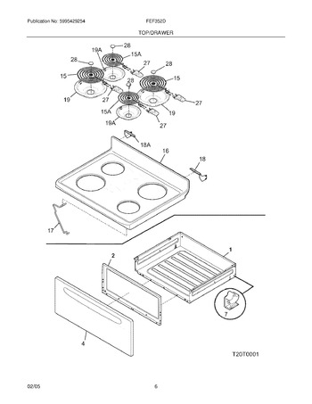 Diagram for FEF352DWB