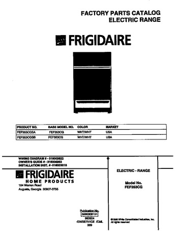 Diagram for FEF353CGSB