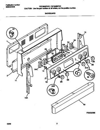 Diagram for FEF358BFWD