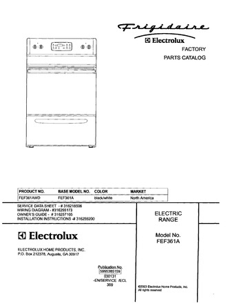 Diagram for FEF361AWD