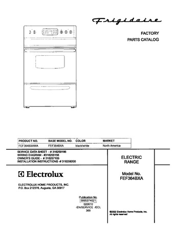 Diagram for FEF364BXAWA