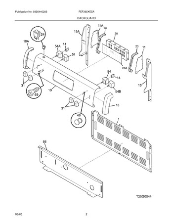 Diagram for FEF365XESA