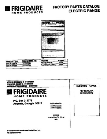 Diagram for FEF367CGSA