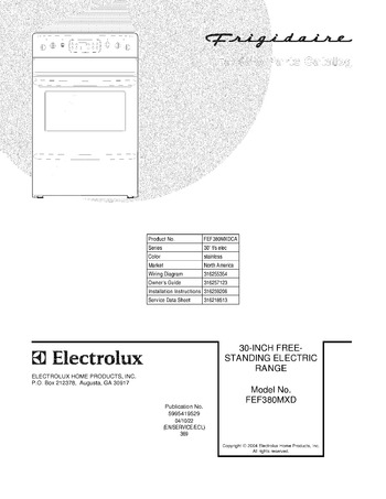 Diagram for FEF380MXDCA