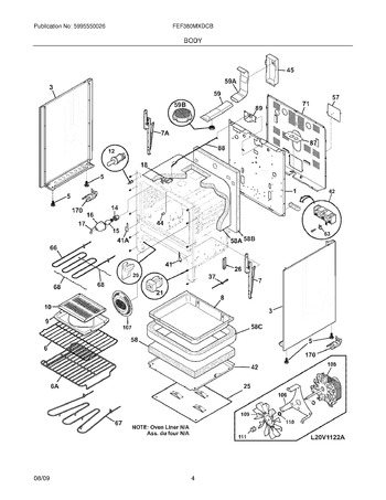 Diagram for FEF380MXDCB