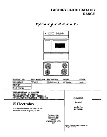 Diagram for FEF402BWB