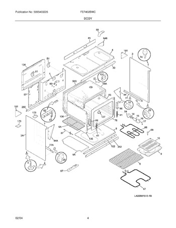 Diagram for FEF402BWC