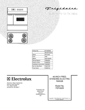 Diagram for FEF402BWE