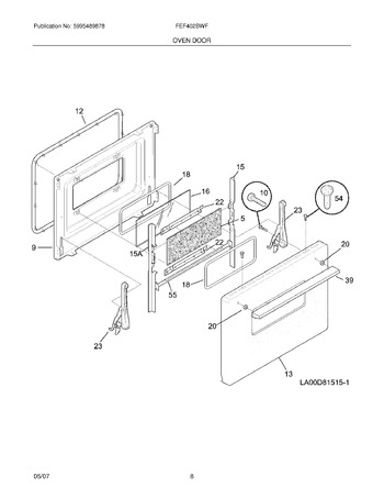 Diagram for FEF402BWF