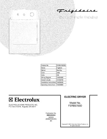 Diagram for FERB5700DS0