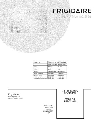 Diagram for FFEC3225LBA