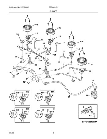 Diagram for FFGC3613LBA