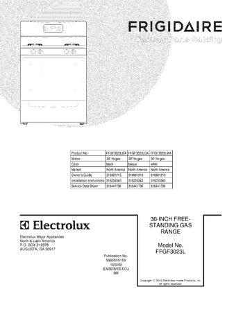 Diagram for FFGF3023LWA