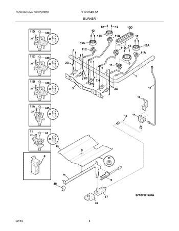 Diagram for FFGF3049LSA