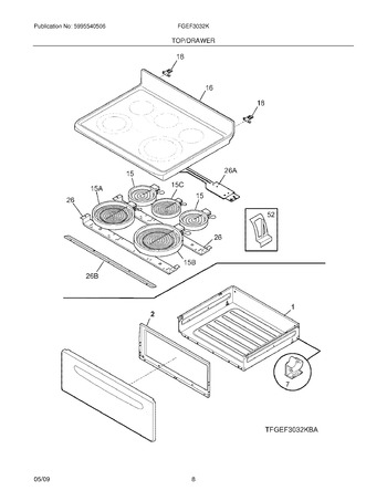 Diagram for FGEF3032KWA