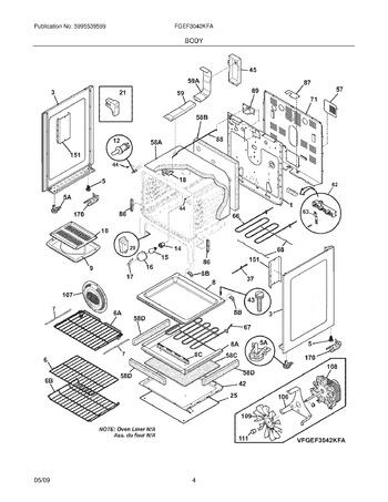 Diagram for FGEF3042KFA