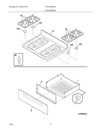 Diagram for FGF363MXASE