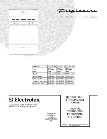 Diagram for FGFB75DQB