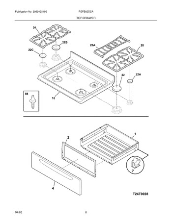 Diagram for FGFB82DSA