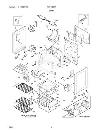 Diagram for FGGF3032KBA